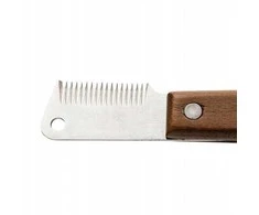 Išskirtinis tradicinis gyvūnų kirpimo žirklutės, riešutmedžio, plieno, matmenys 2,3 x 15,6 cm