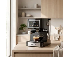 Ekspresinis kavos aparatas Jocca Svirtinis 20 barų 950 W Cold Brew pieno putojimas Juodas