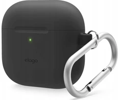 Elago Elago AirPods 4 Hang Silikoninis dėklas - dėklas su karabinu, skirtas AirPods 4 juodas .