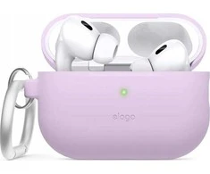 Elago AirPods Pro 2 Hang Silikoninis dėklas - etui su karabińczykiem do AirPods Pro 2 šviesiai violetinė