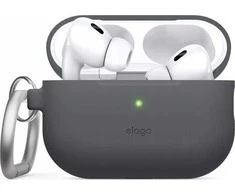 Elago Elago AirPods Pro 2 Hang Silikoninis dėklas - etui su karabińczykiem do AirPods Pro 2 pilka