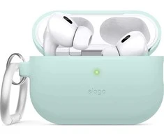 Elago AirPods Pro 2 Hang Silikoninis dėklas - etui su karabińczykiem do AirPods Pro 2 mėtų