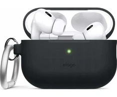 Elago Elago AirPods Pro 2 Hang Silikoninis dėklas - etui su karabińczykiem do AirPods Pro 2 juoda