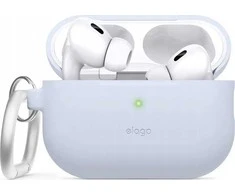 Elago AirPods Pro 2 Hang Silikoninis dėklas - etui su karabińczykiem do AirPods Pro 2 mėlyna
