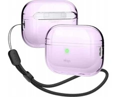 Elago Elago AirPods Pro 2 Nylon Strap TPU Shell dėklas - etui su paskiem do AirPods Pro 2 šviesiai violetinė - Garantija bezpieczeństwa.