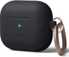 Elago Pakabinkite silikoninį apsauginį dėklą AirPods 3, juodą
