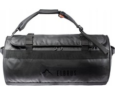 ELBRUS DUFFELBAG 65L juodas vandeniui atsparus krepšys su reguliuojamais dirželiais