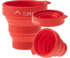 Elbrus POJEMNIK FOLDCUP 130ML Raudonas ONE SIZE