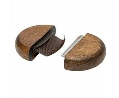 Eleganza Išskirtinės 2 viename šukos, apvalios su šukomis nuo blusų, pagamintos iš buko medienos, plieno, PP plastiko, 9,2 cm skersmens