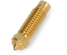 0.6 mm antgalis Elegoo Neptune 4 Plus/4 Max 3D spausdintuvams - 1.75 mm filamentas - žalvaris