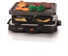 Elektrinis grilis Jocca Raclette 500 W 200 °C 4 keptuvės juodas