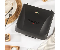Elektrinis grilius Salter Daily Bez PFAS EK6235VDE 4 Porcje Steki Panini 30x21cm 1500W