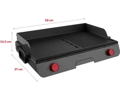 Elektrinis grilius Webber 3000 W 2 zonos temperatūros reguliavimas DT-06 (05DT06)