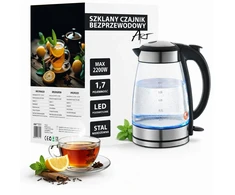 Elektrinis virdulys SZKLANY LED 1.7L ART