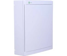 Elektro Plast Nasielsk 2425-00 Elegantiškas modulinis skirstomasis skydas 2x12 paviršiuje montuojamas IP40 N+PE baltos durys 2425-00