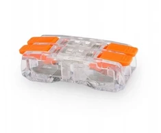 Elektro Plast 39.652 Greito prijungimo jungtis su svirtimi CMK-652 2x0.2-2.5mm2, nereikia nuimti gnybtų izoliacijos 39.652 /50 vnt./