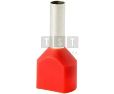 Elektro Plast 74.92 Izoliuota kabelio antgalio mova HI2x 6.0/12-jun raudona (100 vnt.) Al/Cu