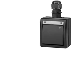 Elektro Plast Nasielsk 5006-67 AQUANT 2K paviršinio montavimo kryžminė jungtis IP65 antracito spalvos 5006-67