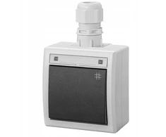 Elektro Plast AQUANT 2K paviršinio montavimo kryžminė jungtis IP65 pilka 5006-65