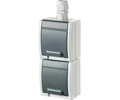 LIZDAS MONTUOJAMAS ANT PAVIRŠIAUS DVIGUBAS AQUANT-G2/V2/EPN 230 V AC 16 A IP65 Elektro-Plast