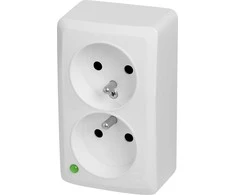 LIZDAS MONTUOJAMAS ANT PAVIRŠIAUS DVIGUBAS BERG/3743-00/EPN 250 V 16 A Elektro-Plast