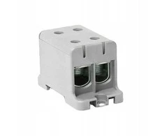 Elektro Plast 48.216 Paskirstymo blokas-šakos 2x1 polių AL/CU 35-150mm2 pilkas plokščias ir TH bėgio montavimas WLZ35/2x150/s 48.216
