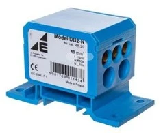 Elektro Plast 48.20 Paskirstymo blokas 2x4-50mm2/2x4-35mm2/3x2.5-25mm2 malūninis plokščias ir bėginis montavimas TH DB2-N 48.20