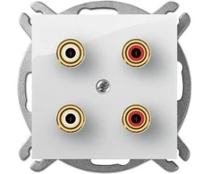 Elektro Plast Nasielsk Elektro-Plast KROVIJA Dvivietis baltas garsiakalbis (1758 -10)