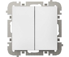 Elektro Plast Nasielsk Elektro-Plast Vestra Dvivietis jungtis be lubų rėmelis IP20 balta 3818- 10