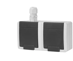 Elektro Plast Nasielsk GN.2X2P+Z IP65 PILKA AQUANT2K