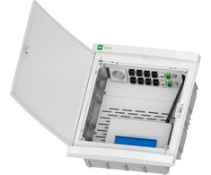 Elektro Plast Nasielsk 2435-20 Elegantiškas 2X12 įleidžiamas daugialypės terpės skirstomasis įrenginys IP40 N+PE baltos