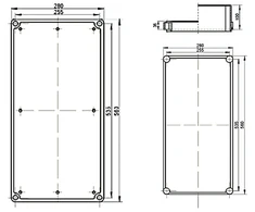 Elektro Plast ELEKTROPLAST Pilna dėžutė Z-3 permatoma