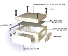 Elektro Plast ELEKTROPLAST Skaidrus dangtelis su antspaudu P2Z 0 14