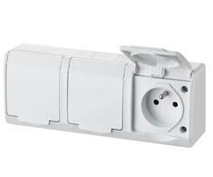 Elektro Plast Nasielsk Elektro-Plast GNT paviršiaus lizdas Hermes 3x2P +