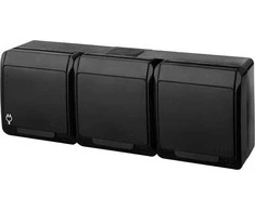Elektro Plast Nasielsk GN.3-KR.3X2P+Z N/T IP44 JUODA HERMES