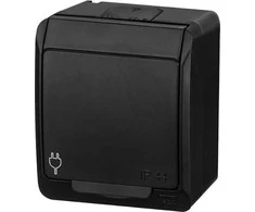 LIZDAS MONTUOJAMAS ANT PAVIRŠIAUS PAVIENIS HERMES/0321-09/EPN 250 V AC 16 A IP44 Elektro-Plast