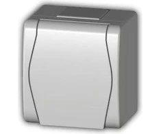 Elektro Plast Nasielsk Elektro-Plast Hermes2 Single- Z / U 16A IP44 are baltu atvartu (1021-0)