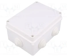 Elektro Plast Hermetiška dėžutė į/iš PK-6 158x118x80mm su gnybtu 4x16mm2 IP55 balta 0228-10