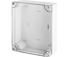 Elektro Plast Nasielsk 2725-01 INDUSTRIAL Hermetiška dėžutė n/t 340x270x106mm IP65 rutulys, skaidrus dangtelis 2725-01