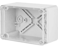Elektro Plast Nasielsk Elektro-Plast INDUSTRIAL Hermetiška dėžutė n/t 170x105x82mm IP65 pilka, permatomas dangtelis 2707-01