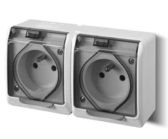 Elektro Plast Nasielsk GN.2X2P+Z N/T IP44 balta KL.DYMNA HERME