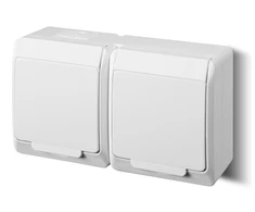 Elektro Plast Nasielsk Elektro-Plast GNT paviršiaus lizdas Hermes 2x2P +