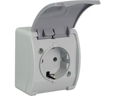 Elektro-Plast Vieno lizdo Koala Schuko n / t IP44 pelenai su grafito drožle (61.392)