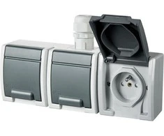 ANT TINKO MONTUOJAMAS TRIGUBAS LIZDAS AQUANT-G3/EPN 230 V AC 16 A IP65 Elektro-Plast