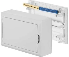 Elektro Plast Nasielsk 2503-00 Modulinis skirstomasis skydas 1x12 n/t ECONOMIC BOX RN 1/12 baltos durys (N+PE) IP40 2503-00