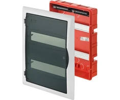 Elektro Plast Nasielsk 2515-01 Modulinis skirstomasis skydas 2x12 p/t ECONOMIC BOX RP 2/24 skaidrios durys (N+PE) IP40 2515-01