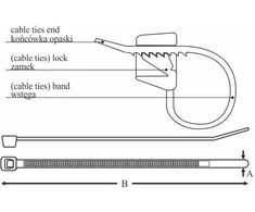 Elektro-Plast Kabelio raištis 9mm 750mm juodas UV 750/9 50vnt.