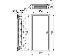 Elektro Plast RPDM 4X14 RESOLUTION P/T DOOR METL N+PE (56)