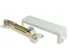 Elektro Plast Potencialų išlyginimo bėgelis 7x10mm2, 2x25mm2, 1 plokščia šyna SZW 49.11