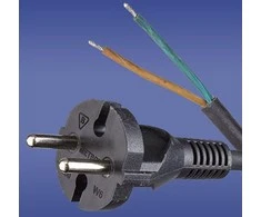 Elektro-Plast Juodas W- 6 2 x 1,5 mm2 sujungimo kabelis su 3m kištuku (51.919)